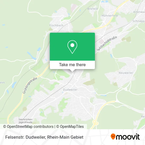 Карта Felsenstr. Dudweiler