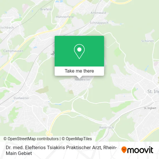 Карта Dr. med. Elefterios Tsiakiris Praktischer Arzt