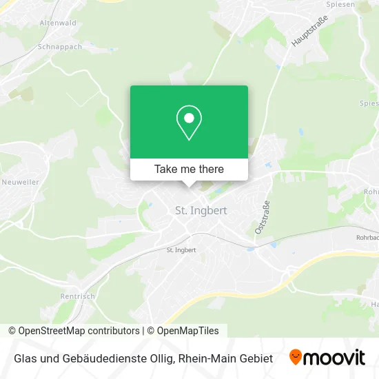 Карта Glas und Gebäudedienste Ollig