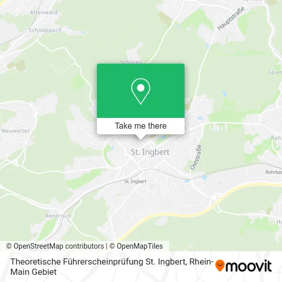Карта Theoretische Führerscheinprüfung St. Ingbert
