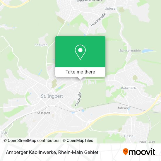 Карта Amberger Kaolinwerke
