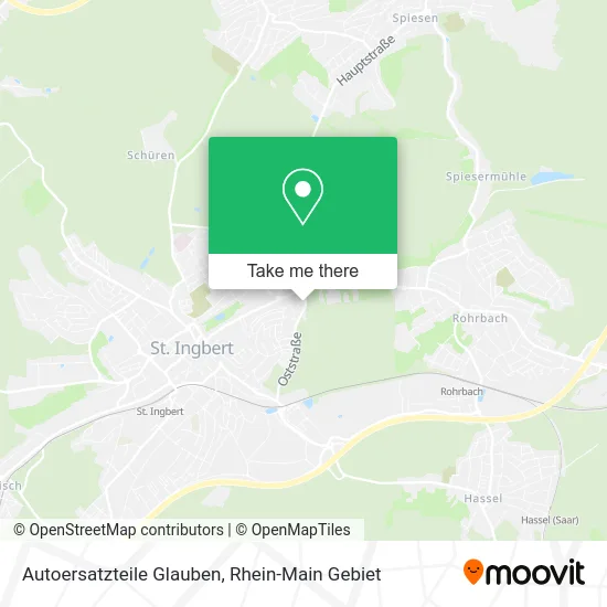Карта Autoersatzteile Glauben