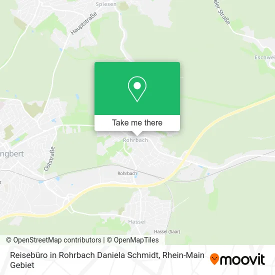 Карта Reisebüro in Rohrbach Daniela Schmidt