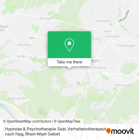 Карта Hypnose & Psychotherapie Saar, Verhaltenstherapeut nach Hpg