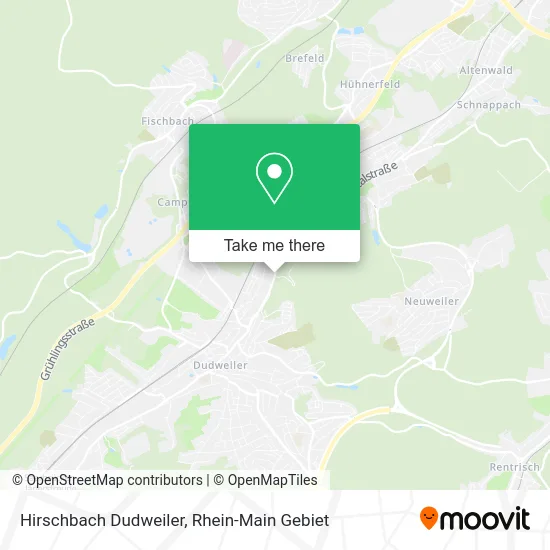 Карта Hirschbach Dudweiler