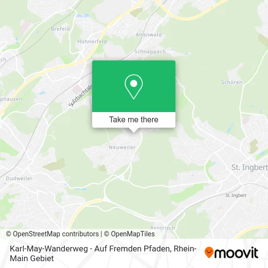 Карта Karl-May-Wanderweg - Auf Fremden Pfaden