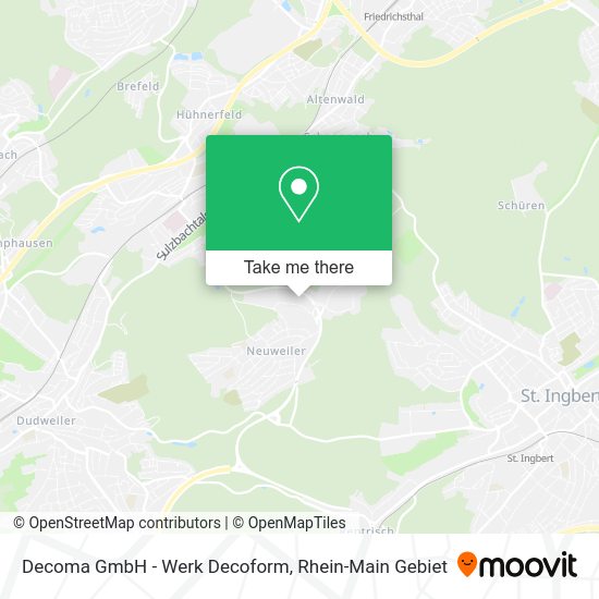 Карта Decoma GmbH - Werk Decoform