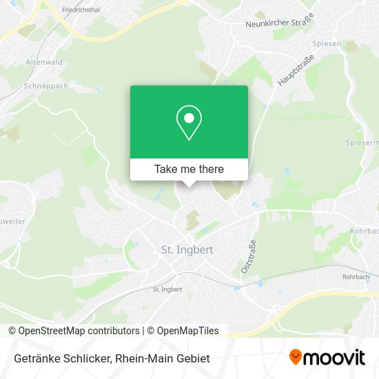 Карта Getränke Schlicker