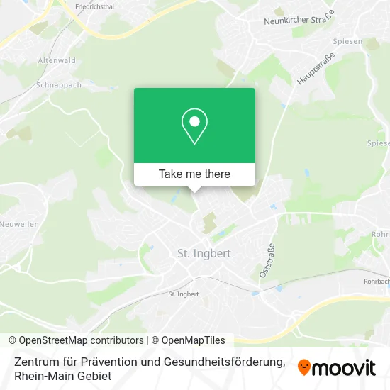 Карта Zentrum für Prävention und Gesundheitsförderung