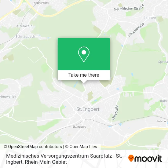 Карта Medizinisches Versorgungszentrum Saarpfalz - St. Ingbert