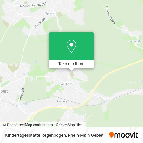 Карта Kindertagesstätte Regenbogen