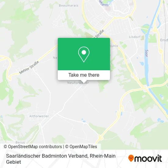 Карта Saarländischer Badminton Verband
