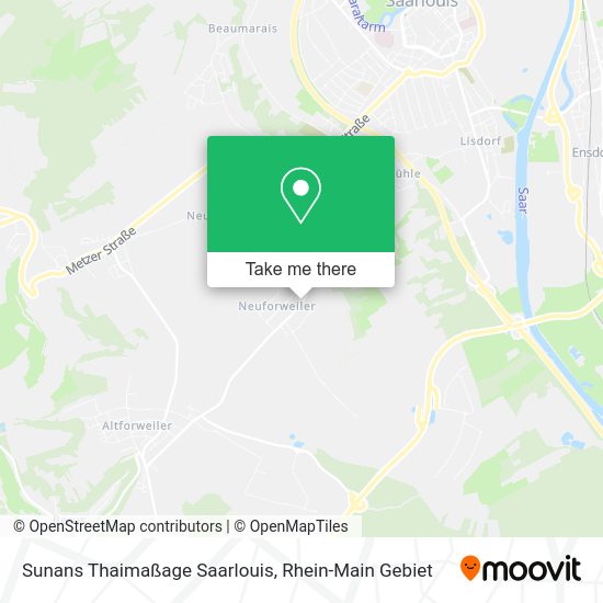 Карта Sunans Thaimaßage Saarlouis