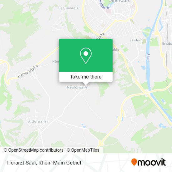 Карта Tierarzt Saar