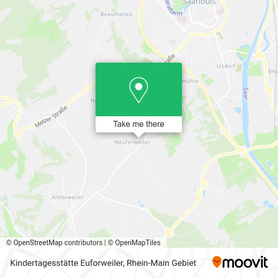 Карта Kindertagesstätte Euforweiler