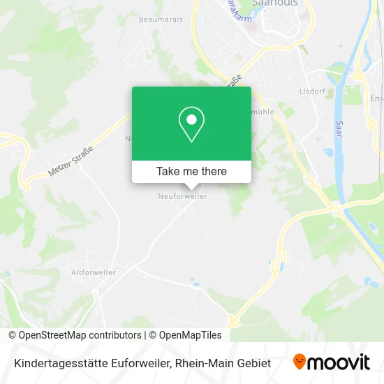 Карта Kindertagesstätte Euforweiler