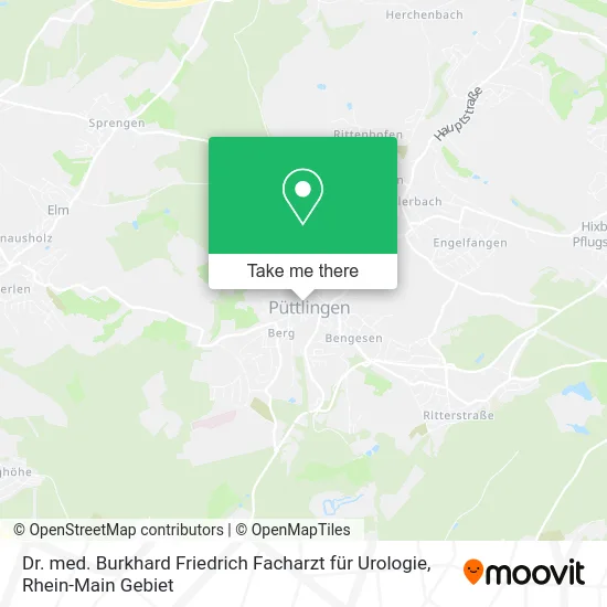 Карта Dr. med. Burkhard Friedrich Facharzt für Urologie
