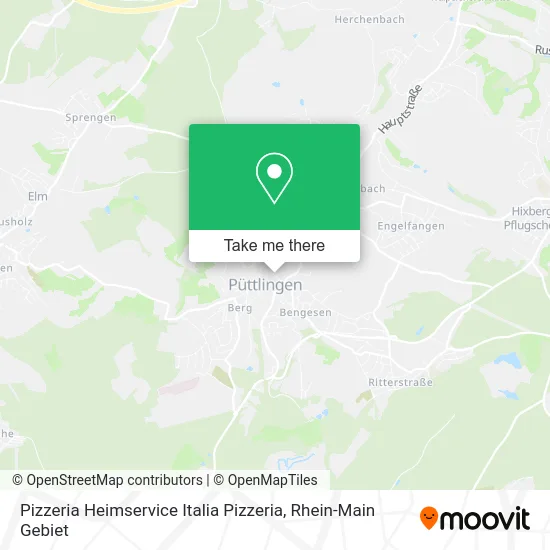 Карта Pizzeria Heimservice Italia Pizzeria
