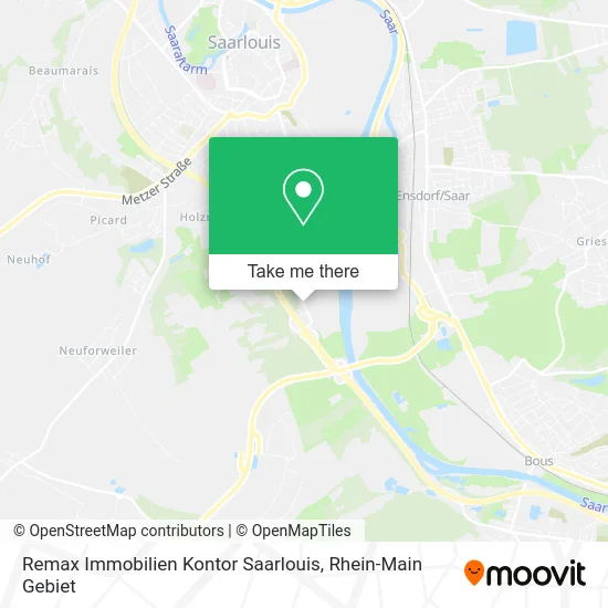 Карта Remax Immobilien Kontor Saarlouis
