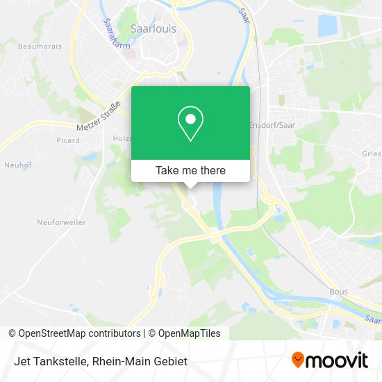 Карта Jet Tankstelle
