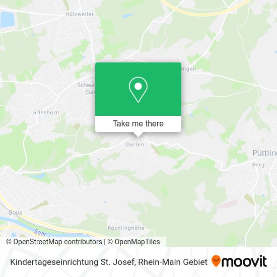 Карта Kindertageseinrichtung St. Josef
