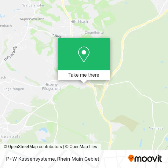 Карта P+W Kassensysteme