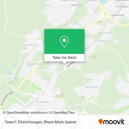 Карта Team1 Einrichtungen