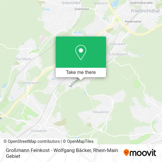Карта Großmann Feinkost - Wolfgang Bäcker