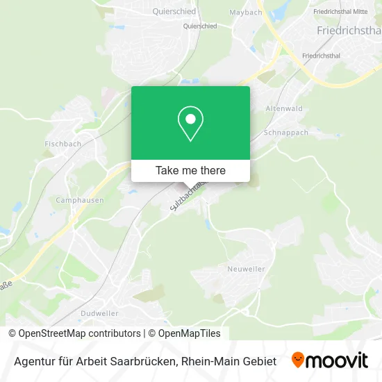 Карта Agentur für Arbeit Saarbrücken