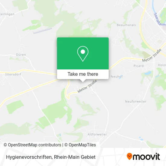 Карта Hygienevorschriften