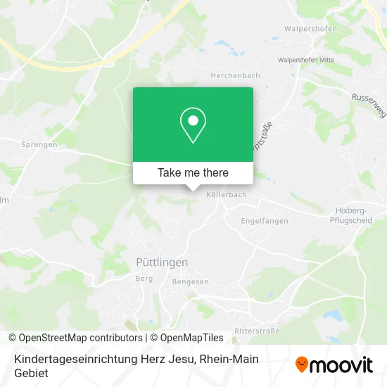 Карта Kindertageseinrichtung Herz Jesu