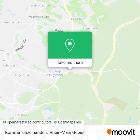 Карта Komma Einzelhandels
