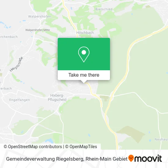 Карта Gemeindeverwaltung Riegelsberg