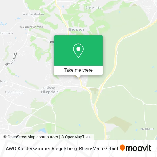 Карта AWO Kleiderkammer Riegelsberg