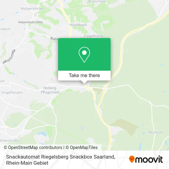 Карта Snackautomat Riegelsberg Snackbox Saarland