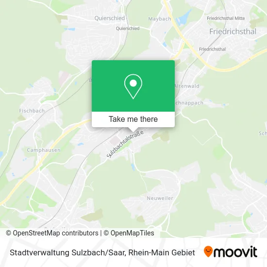 Карта Stadtverwaltung Sulzbach/Saar