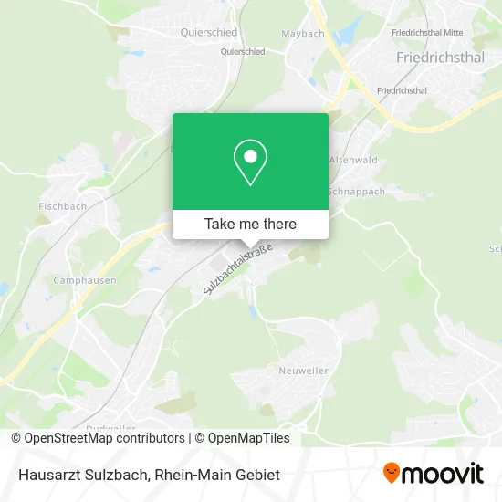 Карта Hausarzt Sulzbach