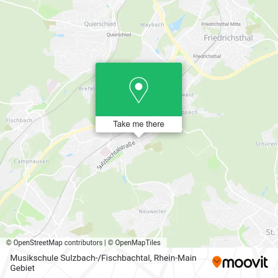 Карта Musikschule Sulzbach- / Fischbachtal