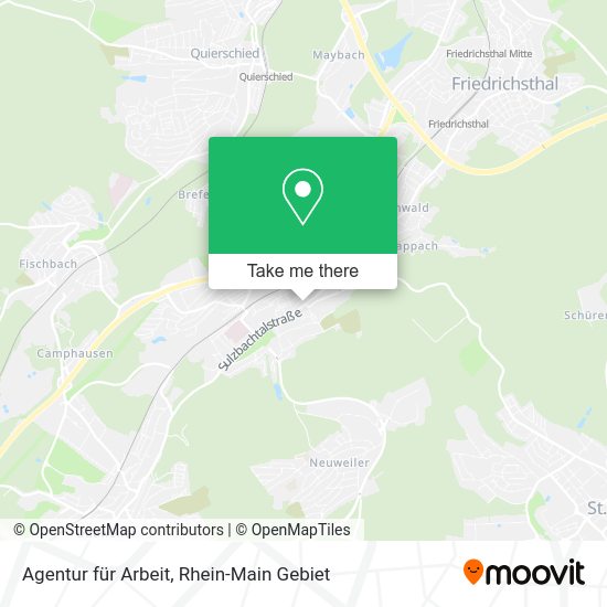 Карта Agentur für Arbeit