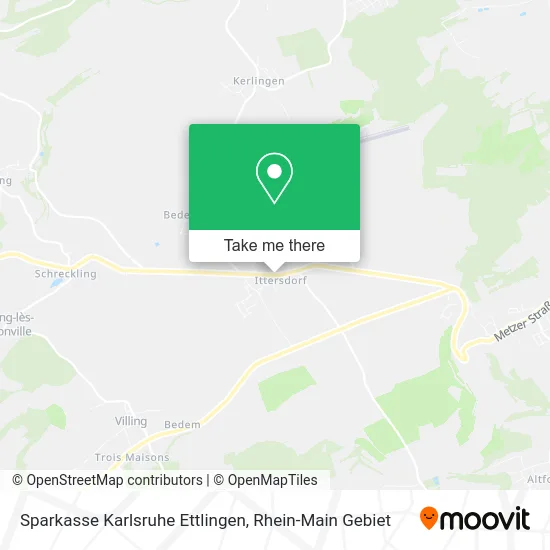 Sparkasse Karlsruhe Ettlingen map