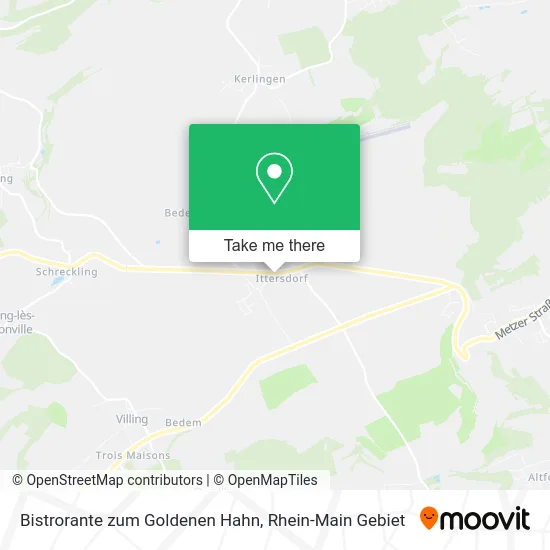 Карта Bistrorante zum Goldenen Hahn