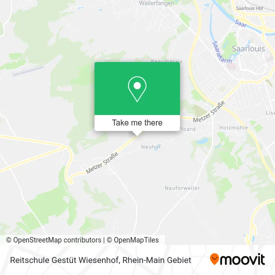 Карта Reitschule Gestüt Wiesenhof