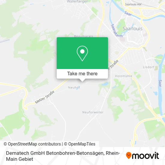 Карта Dematech GmbH Betonbohren-Betonsägen