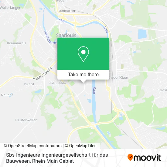 Карта Sbs-Ingenieure Ingenieurgesellschaft für das Bauwesen