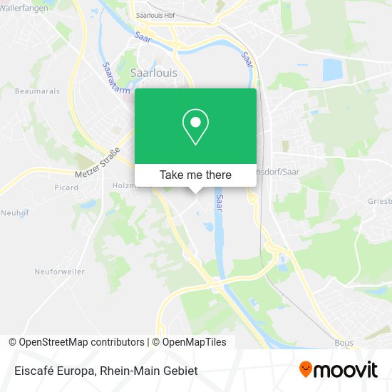 Карта Eiscafé Europa