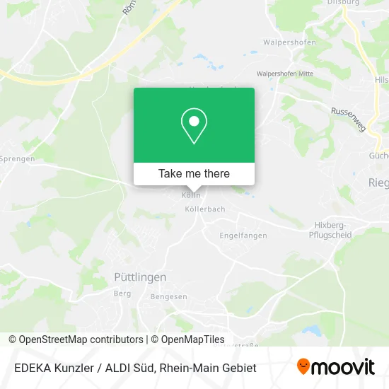 Карта EDEKA Kunzler / ALDI Süd