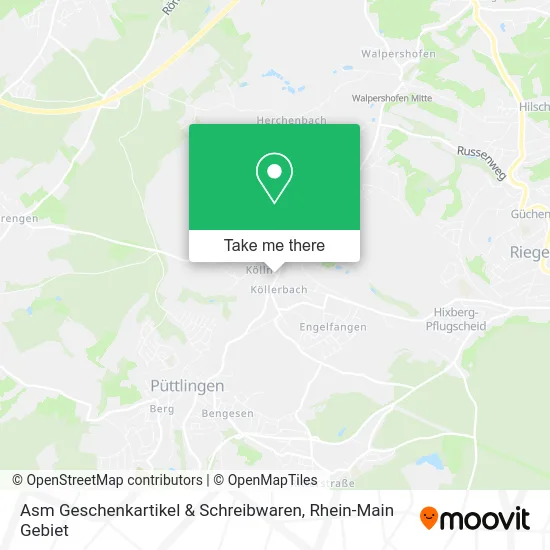 Карта Asm Geschenkartikel & Schreibwaren