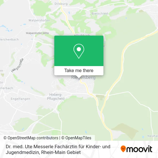 Карта Dr. med. Ute Messerle Fachärztin für Kinder- und Jugendmedizin