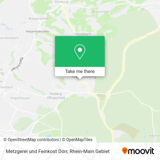 Карта Metzgerei und Feinkost Dörr