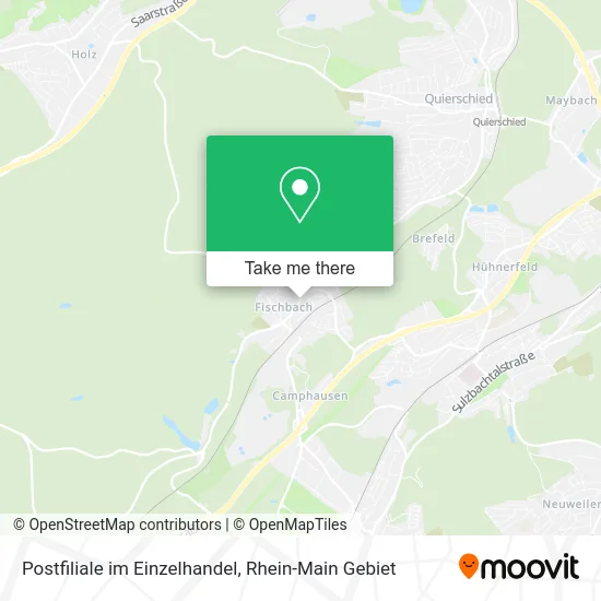 Карта Postfiliale im Einzelhandel
